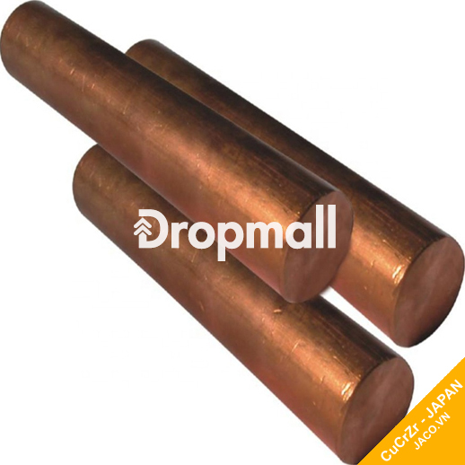 Đồng đỏ điện cực tròn CuCrZr Crom Zirconium C18150 - Hàn Quốc